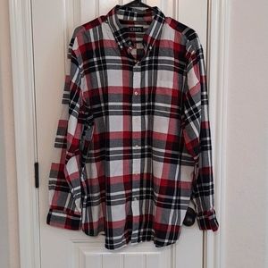 Chaps soft flannel button down shirt XL